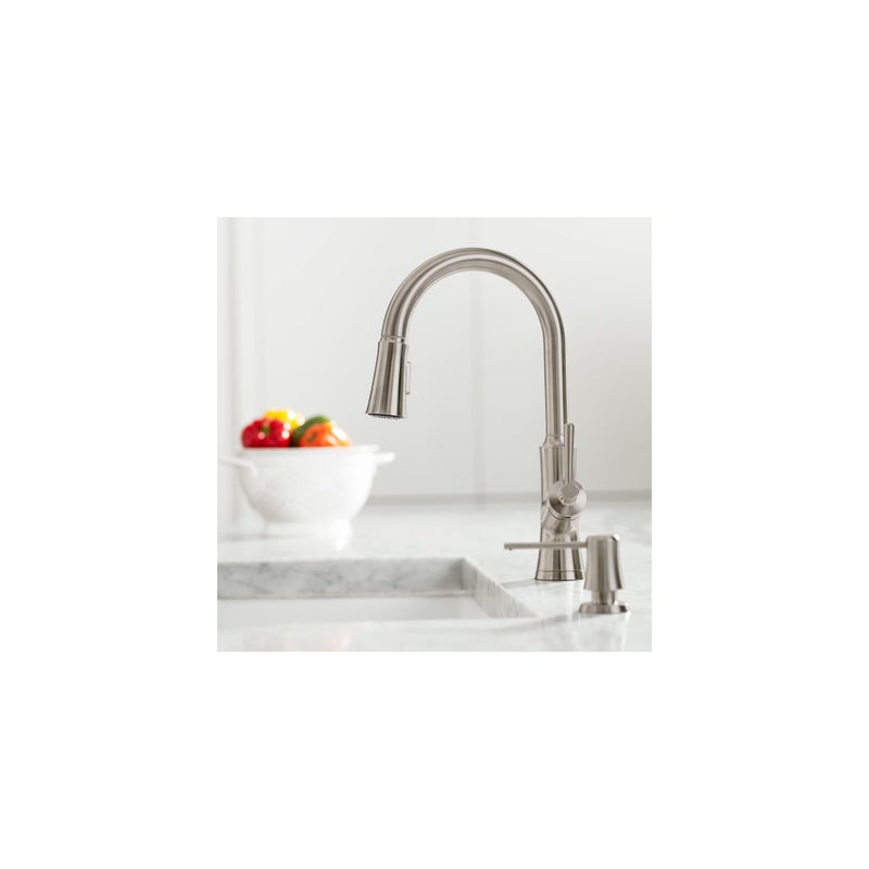 hansgrohe 4796800 Joleena Soap Dispenser in Steel Optic, 3-Inches Tall - Image 2